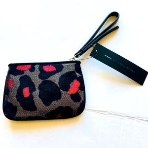 New! Marc Jacobs Raspberry Sorbet Small Wristlet